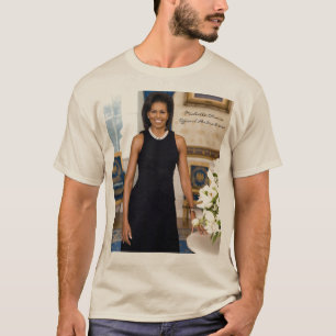 Official Portrait of First Lady Michelle Obama T-Shirt