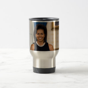 Official Portrait of First Lady Michelle Obama Travel Mug