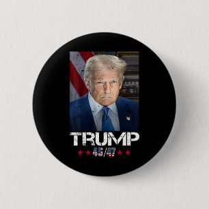 Official Portrait Of Trump 4547 Inauguration Day 6 Cm Round Badge