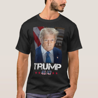 Official Portrait Of Trump 4547 Inauguration Day  T-Shirt