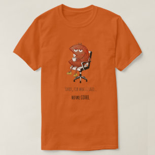 Official Pre-Coffee Warning Funny Mood T-Shirt