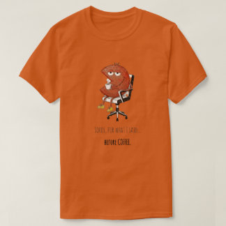 Official Pre-Coffee Warning Funny Mood T-Shirt