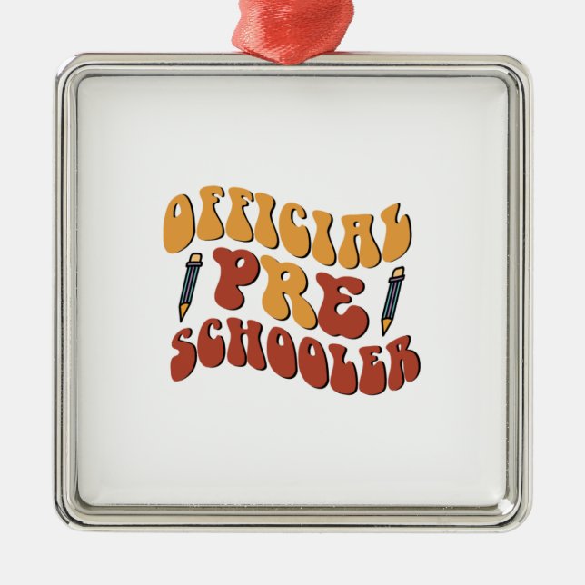 Official Pre Schooler Metal Tree Decoration (Front)