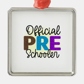 Official Pre Schooler Teacher Metal Tree Decoration