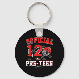 Official Pre-teen 12th Birthday 12 Year Old Boy Ho Key Ring
