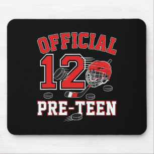 Official Pre-teen 12th Birthday 12 Year Old Boy Ho Mouse Mat