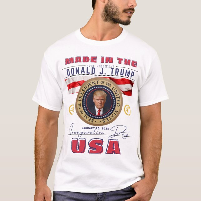 Official Pres. Trump Inauguration Day Shirt (Front)