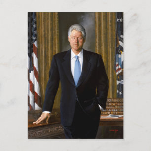 Official Presidential Portrait Bill Clinton Postcard