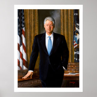 Official Presidential Portrait Bill Clinton Poster
