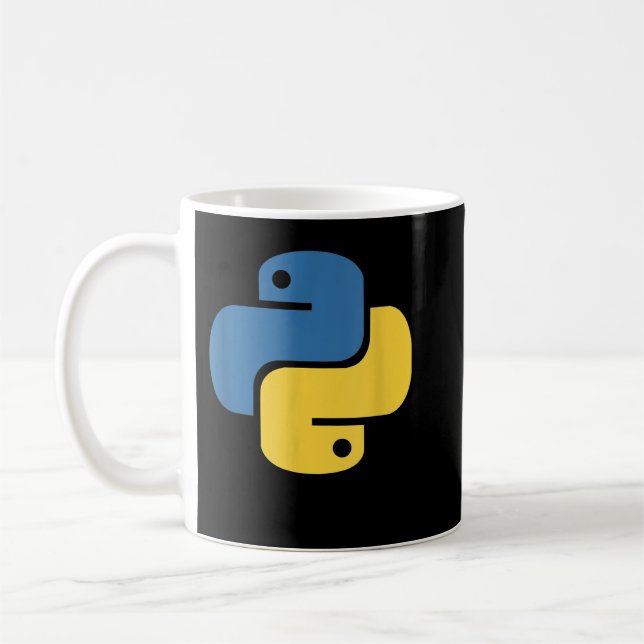 Official Python Logo for Developers  Coffee Mug (Left)