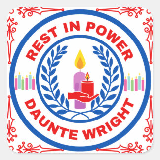 Official Rest in Power Daunte Wright Collection 2  Square Sticker