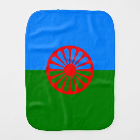 Official Romany gypsy flag Burp Cloth Zazzle.co.uk