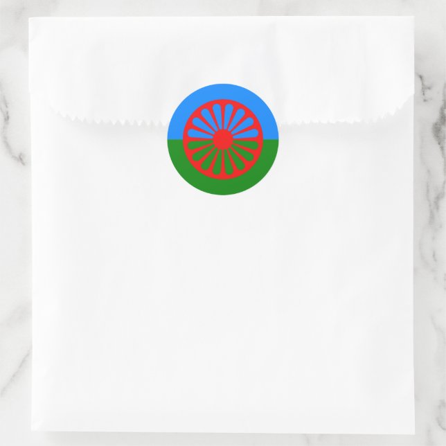 Vinyl City Flag Car Decal Sticker - Roms Gipsy Romani World Crest Souvenir