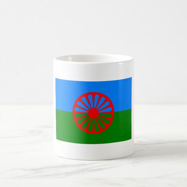 Official Romany gypsy flag Coffee Mug (Center)