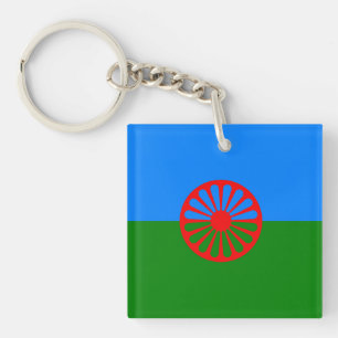 Official Romany gypsy flag Keychain