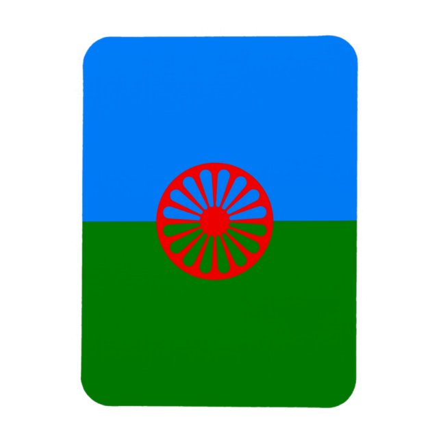Official Romany gypsy flag Magnet (Vertical)
