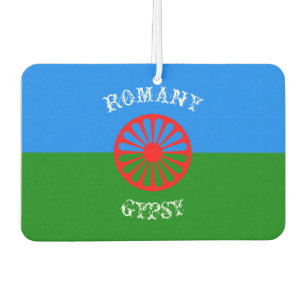 Official romany gypsy flag symbol car air freshener