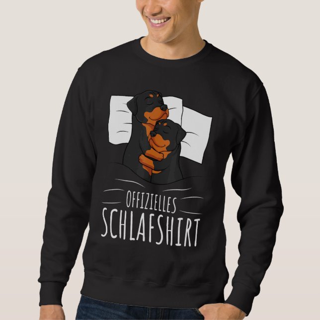 Official Rottweiler Dogs Sleep Sweatshirt (Front)