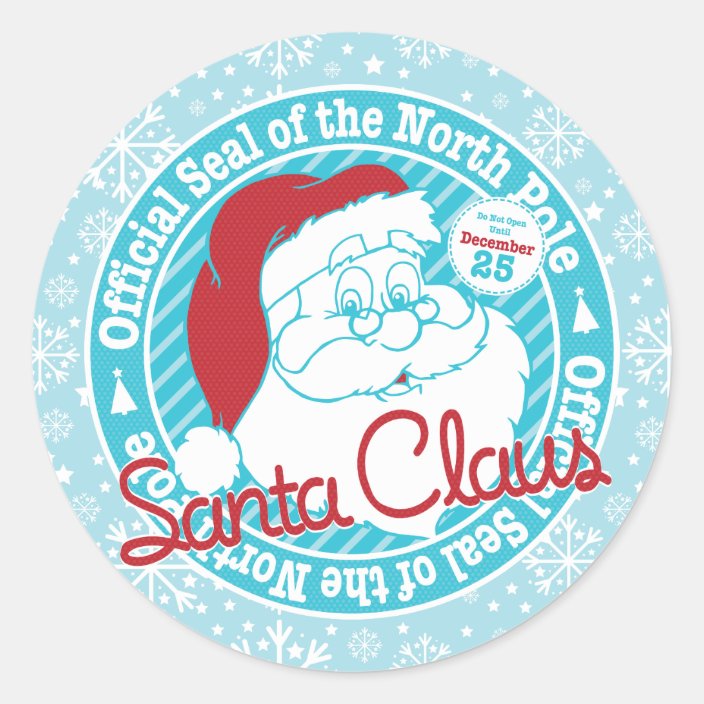 Official Santa Claus Seal Christmas | Zazzle.co.uk