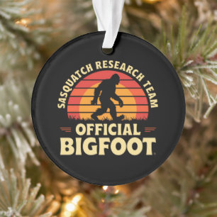  Official Sasquatch Research Team: Bigfoot Hunters Ornament