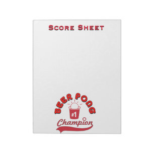 Official Score Sheet Notepad