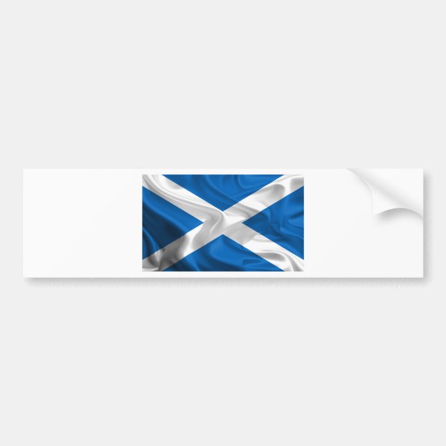 Official Scottish flag for the independence Bumper Sticker (Front)