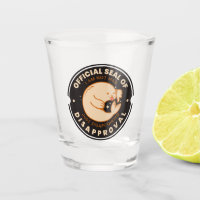 Official Seal of Disapproval Funny Shot Glass