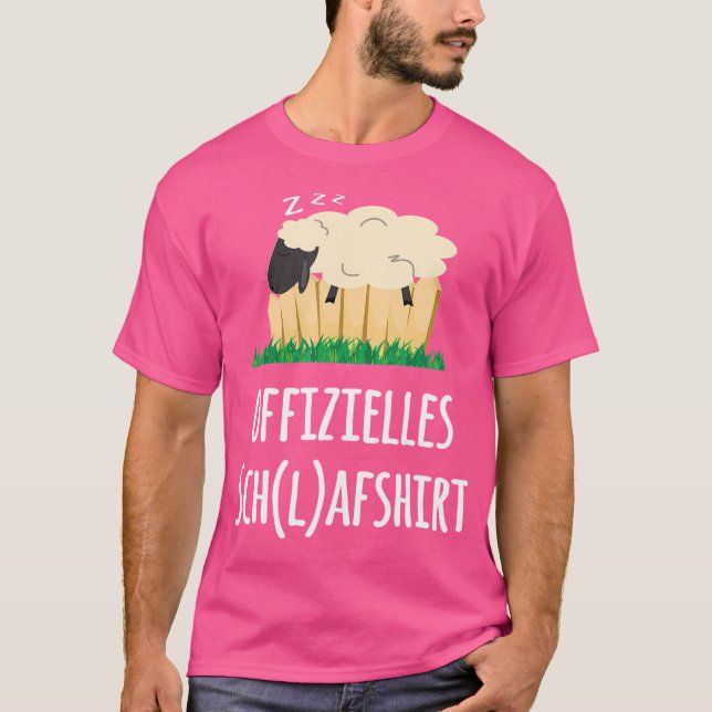 Official Sheep As Nightdress Pyjamas T-Shirt (Front)