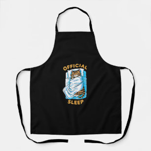 Official Sleeping Shirt cute Funny Ragdoll Cat Nap Apron