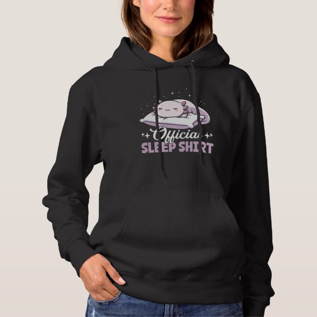 Official Sleepshirt Axolotl PJ Sleeping Napping Pa Hoodie (Front)