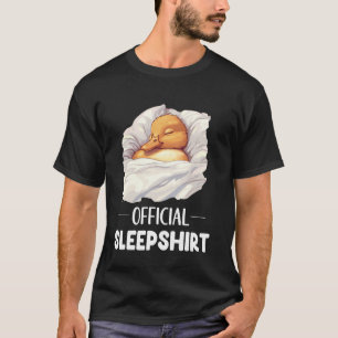 Official Sleepshirt Cute Sleeping Duck Animal Love T-Shirt