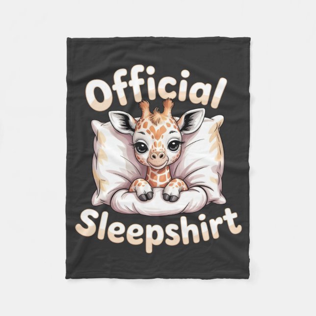  Official Sleepshirt Giraffe Fleece Blanket (Front)
