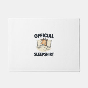Official Sleepshirt Giraffe Funny Sleep Shirt Desi Doormat