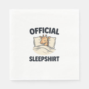 Official Sleepshirt Giraffe Funny Sleep Shirt Desi Napkin