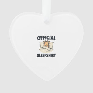 Official Sleepshirt Giraffe Funny Sleep Shirt Desi Ornament