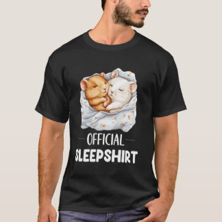 Official Sleepshirt Sleeping Hamster Animal Lovers T-Shirt