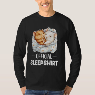 Official Sleepshirt Sleeping Hamster Animal Lovers T-Shirt