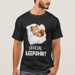 Official Sleepshirt Sleeping Squierrel Animal Love T-Shirt