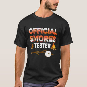 Official Smores Tester Funny Camping For Men T-Shirt