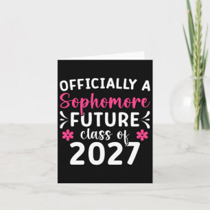 Official Sophomore Cl Of 2027 First Day Of 10th Gr Card