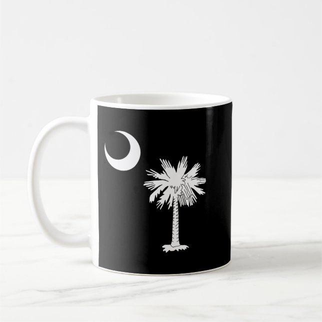 Official South Carolina Palmetto State Flag Pullov Coffee Mug (Left)