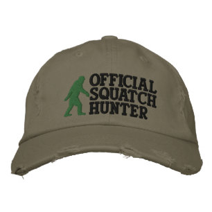 Official squatch hunter * large logo version* embroidered hat