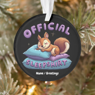 Official Squirrel Sleep Cute & Funny Napping Ornament