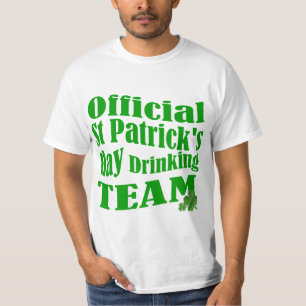 Official St Patrick's day drinking team T-Shirt