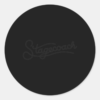 Official Stagecoach Rope Classic Round Sticker