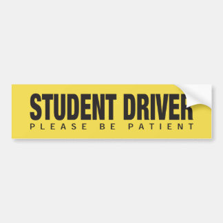 OFFICIAL STUDENT DRIVER BUMPER STICKER