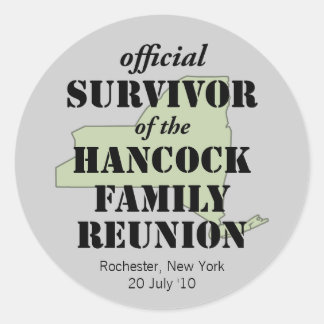 Official Survivor (green) Classic Round Sticker
