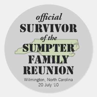 Official Survivor (green) Classic Round Sticker