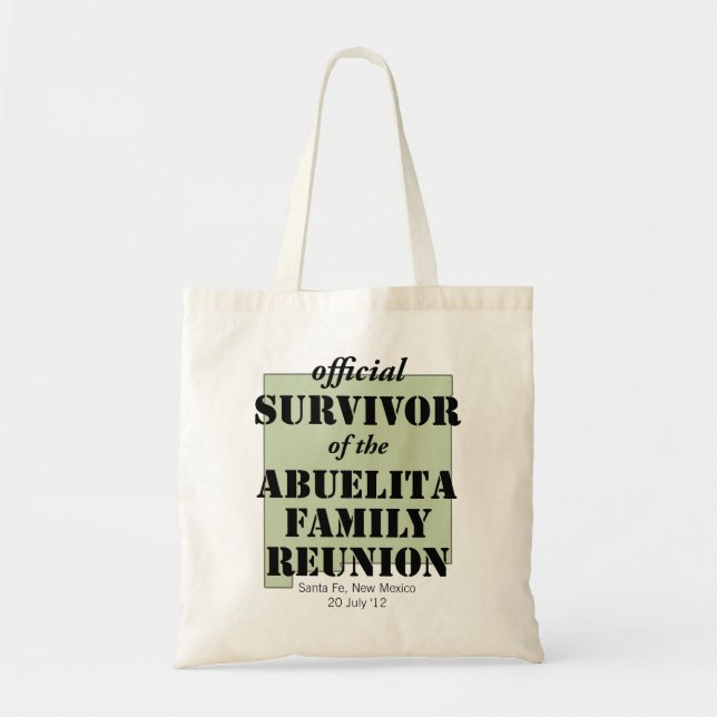 Official Survivor (green) Tote Bag (Front)