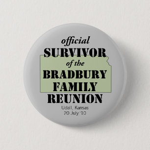 Official Survivor of Family Reunion - Kansas 6 Cm Round Badge